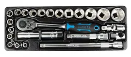 Набор головок торцевых 8-32 мм (1/2") Super Lock, 25 предм., в ложементе Licota