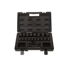 ASA-40018. Набор ударных головок 1/2" 10-32мм 19 предметов, в кейсе, LICOTA