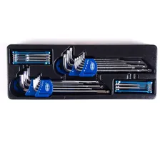 Набор шестигранных и Torx ключей 4 комплекта в ложементе Licota ACK-384008