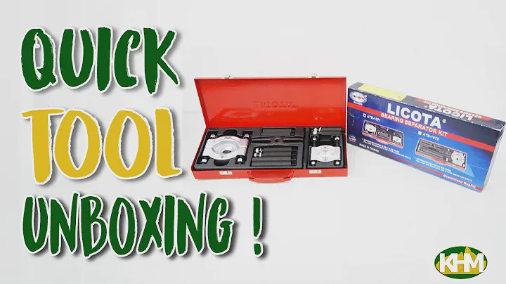 Quick Unboxing Licota ATB-1071 Bearing Separator Set