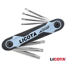 Ключ имбусовый набор 7 предм. TORX 10 - 40 складной "LICOTA"