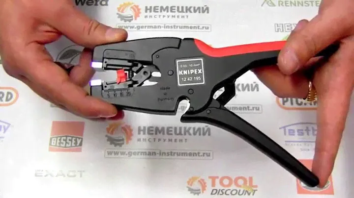 ИНСТРУМЕНТ ДЛЯ СНЯТИЯ ИЗОЛЯЦИИ KNIPEX MULTISTRIP10  1242195