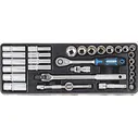 ACK-384028. Набор 30пред 3/8" торцевых головок,ложемент, LICOTA