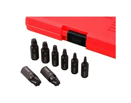 ATF-6200. Набор экстракторов для болтов Torx и других профилей, 8 предметов, LICOTA