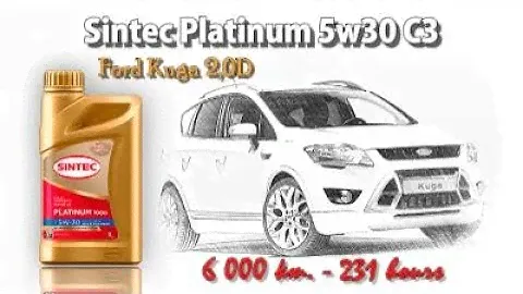 Sintec Platinum 5w30 c3 (отработка из Ford Kuga 2,0D, 5 400 км., 213 моточасов).
