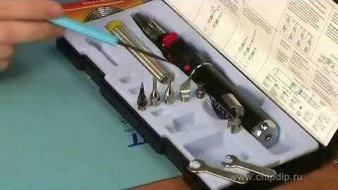 Работа газовым паяльником