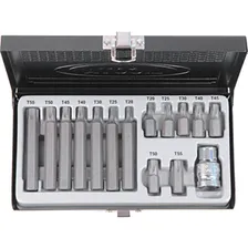ABS-80007. Набор бит TORX T20-T55 15 предметов, LICOTA
